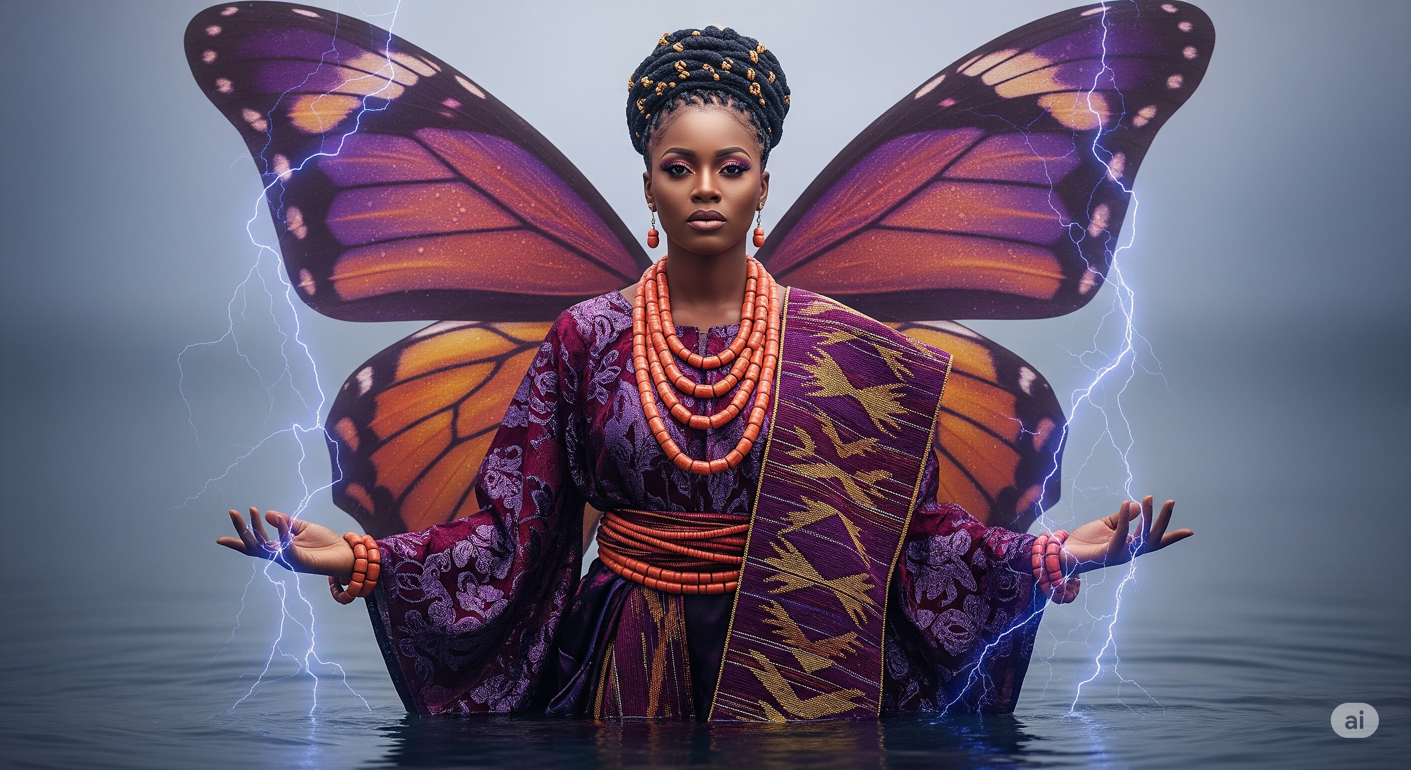 Oya brand hero background representing transformation and feminine power